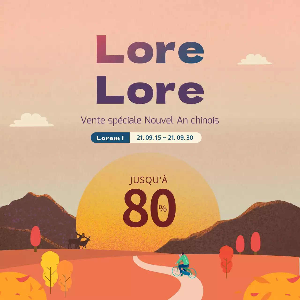 Marron Automne Concept Illustration Chuseok Vente