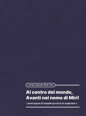 Evidenziare lo slogan dell'università con un semplice concetto di layout del testo