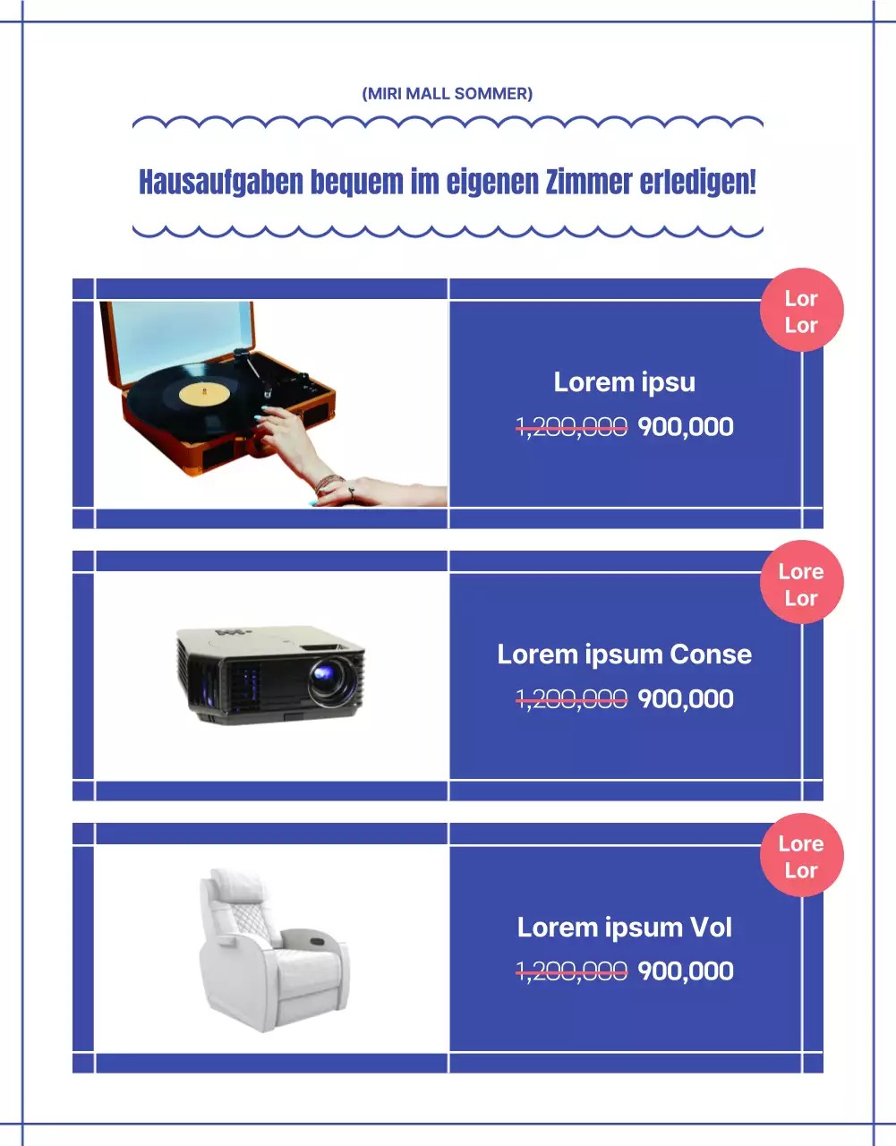 Ein sommerliches Ausstellungsereignis, bei dem die einfachen blauen Linien im Mittelpunkt stehen.