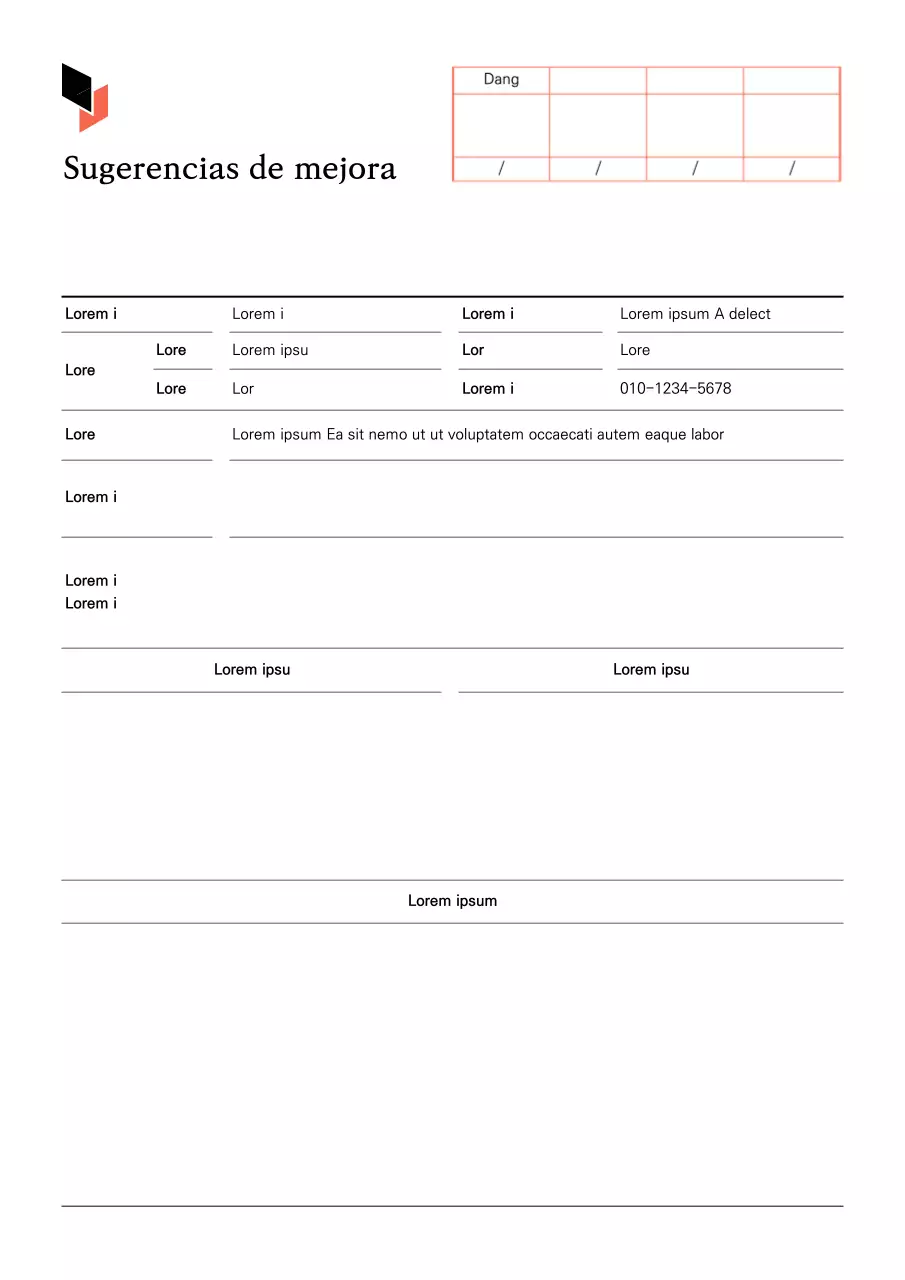 Una propuesta de mejora empresarial limpia y en blanco-beige