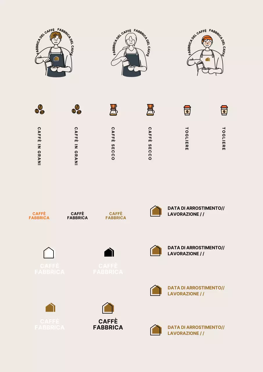 Il semplice caffè illustrato di Brown