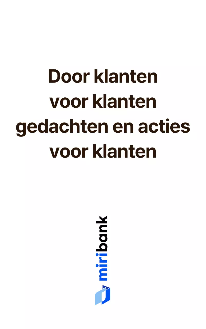 Voor het promoten van een bank met een blauw en zwart logo