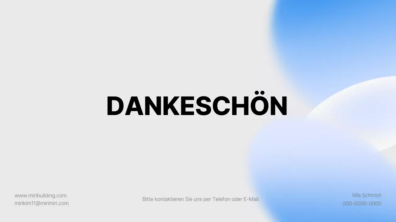 Einfacher hellblauer und blauer Werbemittelvorschlag