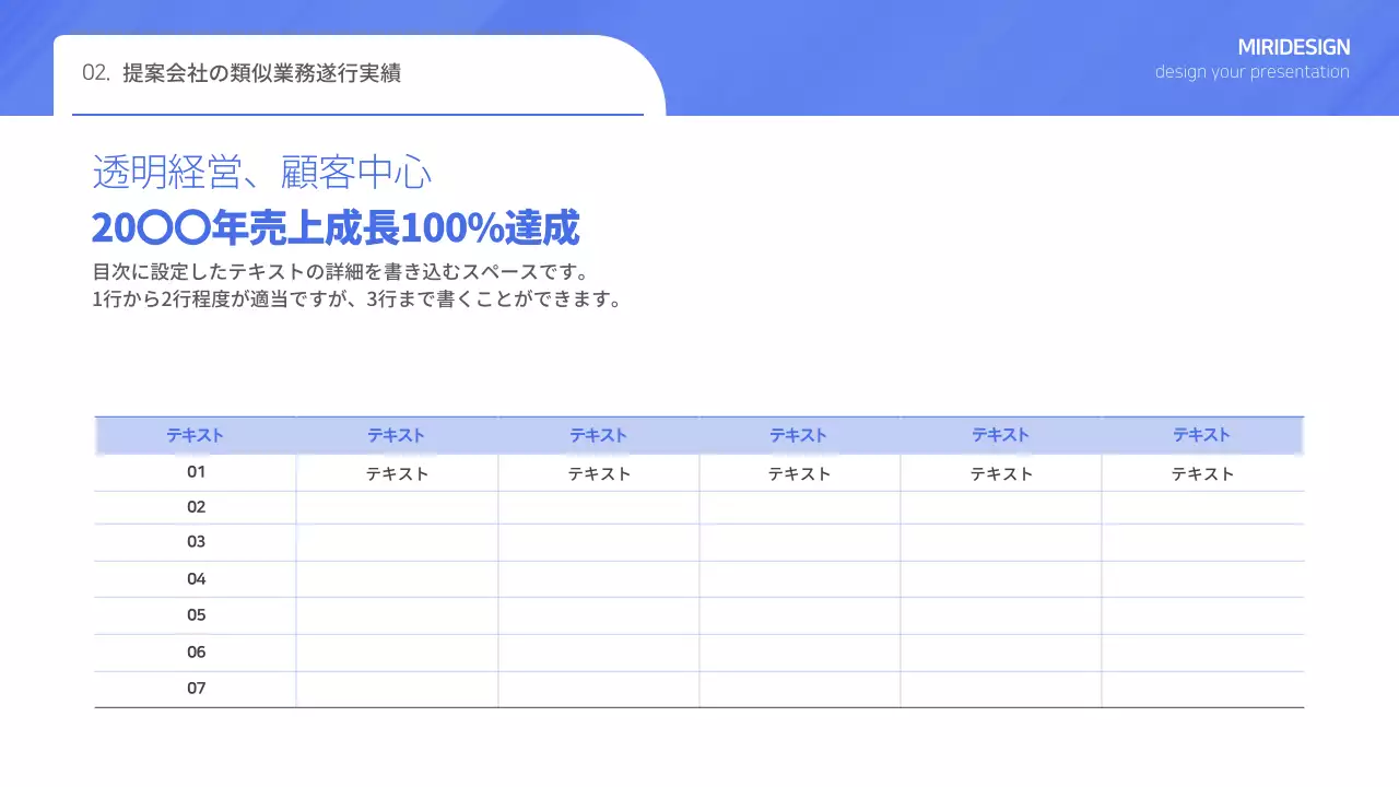 青 シンプル 会社 プレゼンテーション