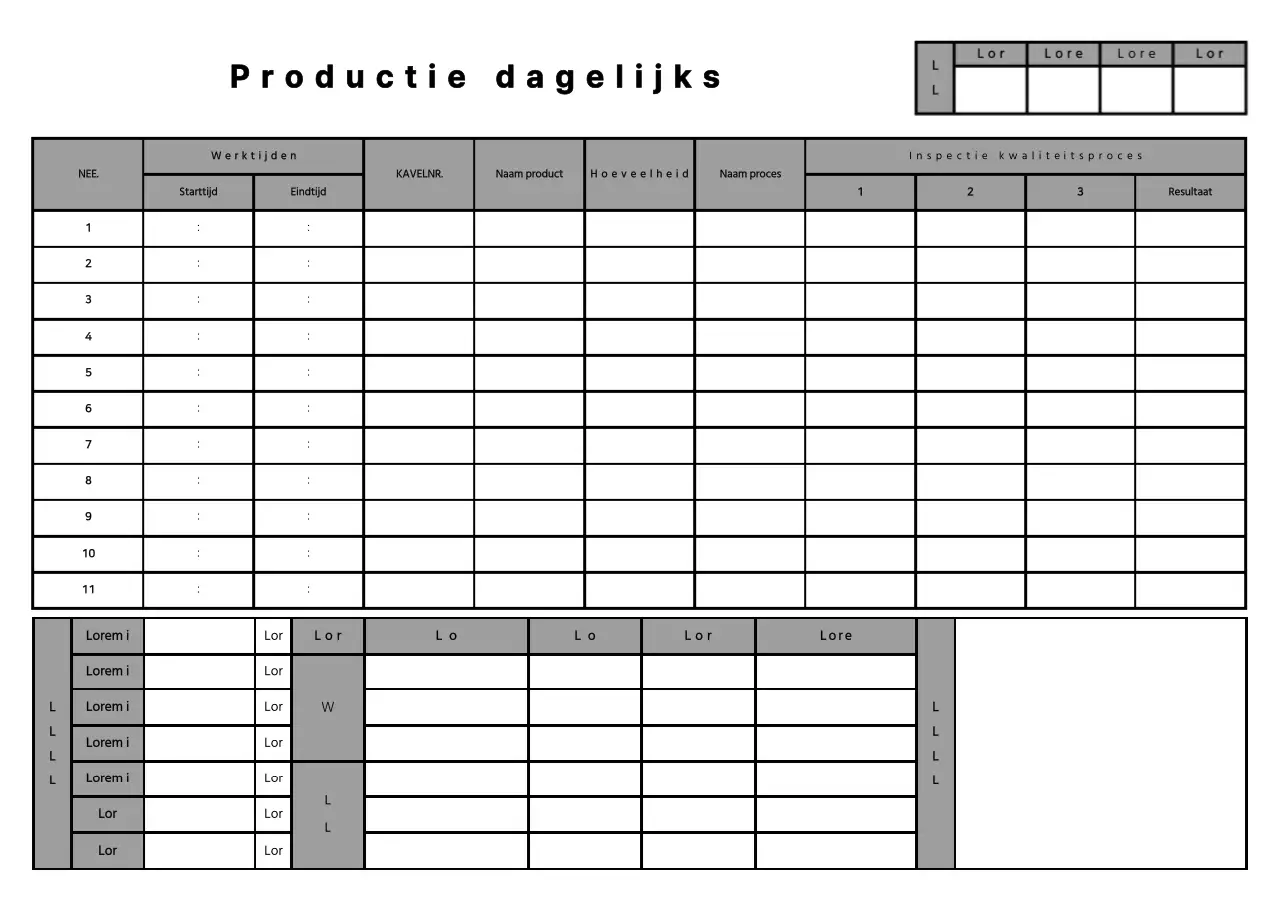 Een eenvoudige, strakke stijl voor productiedagen