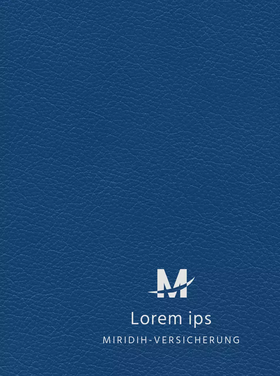 Firmentagebuch mit dem Logo der Versicherungsgesellschaft