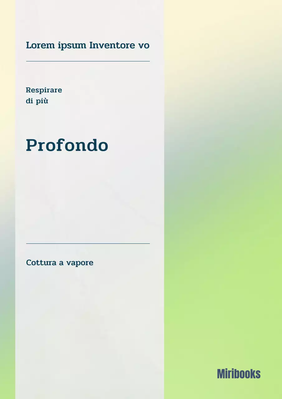 Una guida alla respirazione con bande semplici su uno sfondo giallo-verde sfumato.