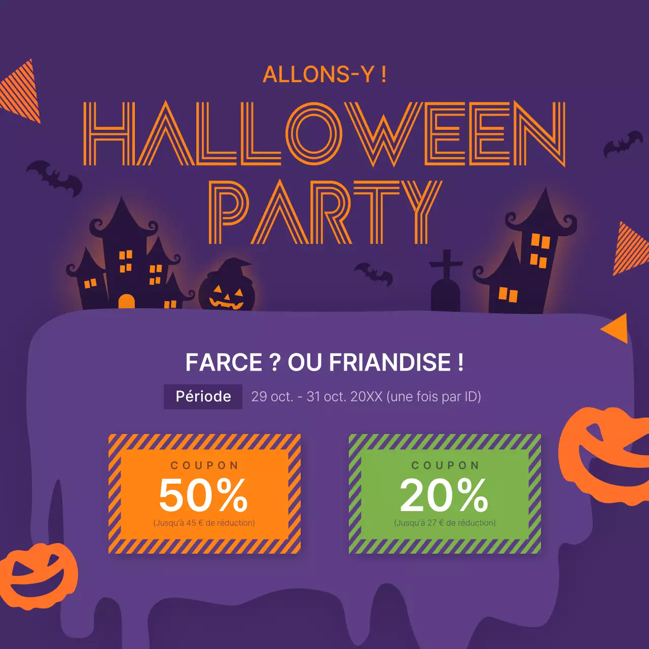 Bons d'achat pour Halloween
