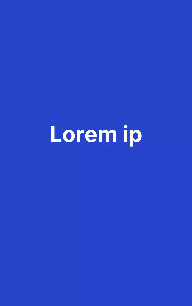 Diseño sencillo con el logotipo textual de la empresa en azul y blanco