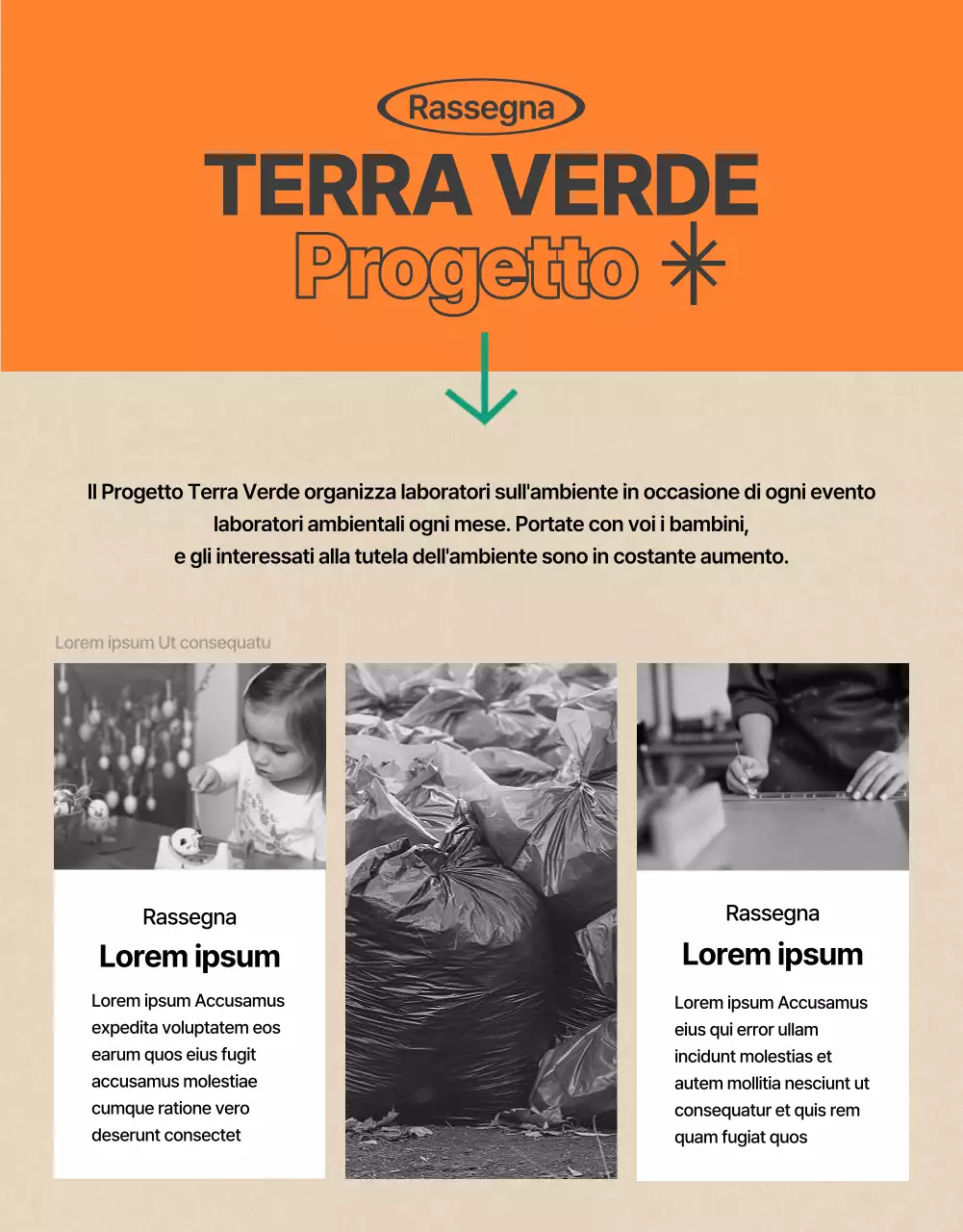 Una guida ai laboratori di beachcombing vintage in verde, arancione e blu