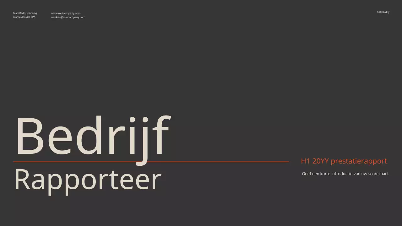 Oranje kleuraccenten met bruin en beige Eenvoudige scorekaart