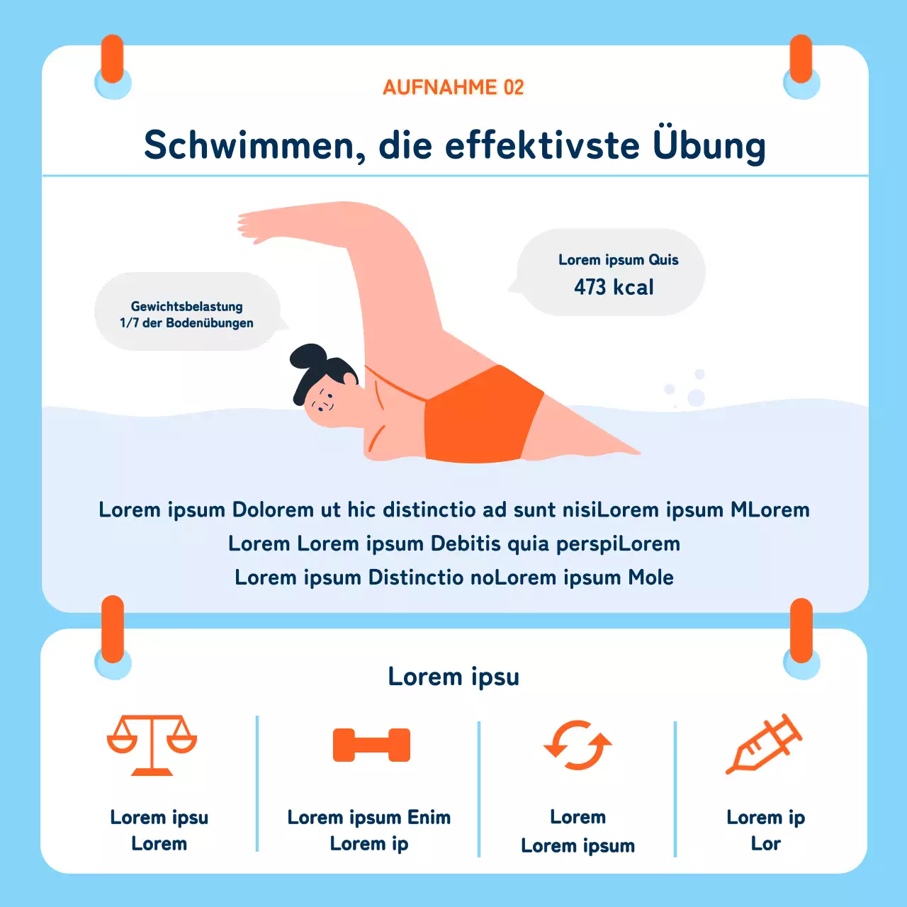 blau niedlich Schwimmen Illustration Schwimmen Klasse Schwimmen Lektionen Schwimmen Grundlagen Schwimmen cardnews