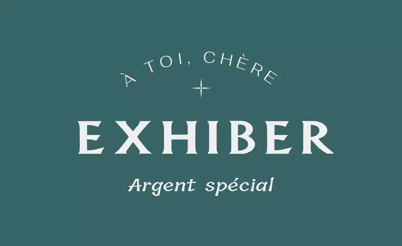 Bijouterie au concept haut de gamme avec des accents de texte turquoise