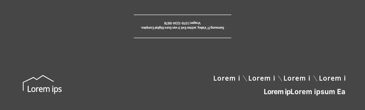 Eenvoudige kralen in donkergrijs voor vastgoedpromotie