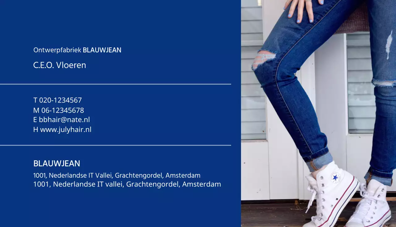 Blauwe jeans
