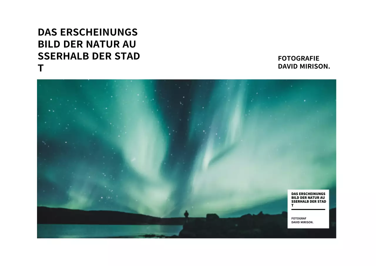 Eine einfache, moderne Fotoausstellung in Weiß und Schwarz