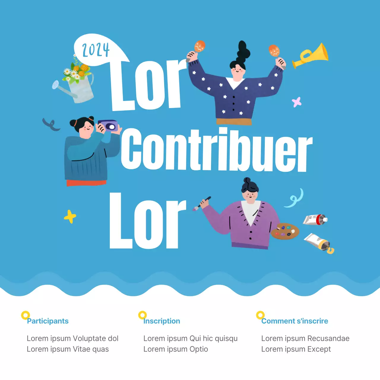 Thème Giving Market bleu ciel