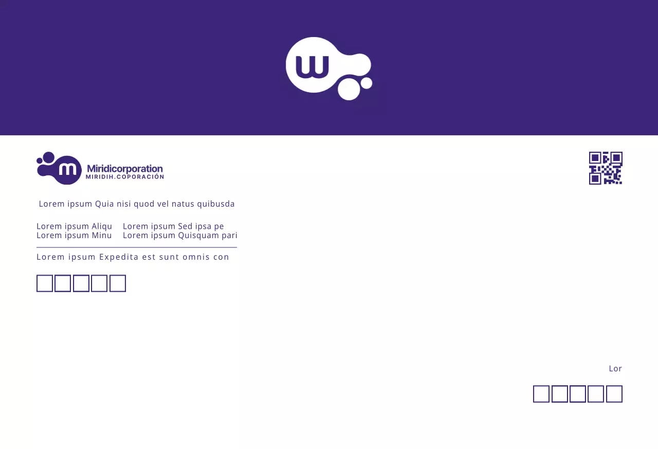 Logotipo morado Clean Business