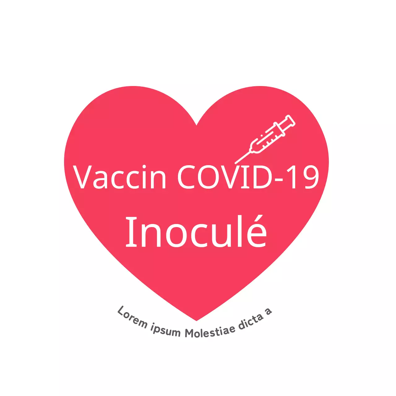 Autocollant du cercle de vaccination