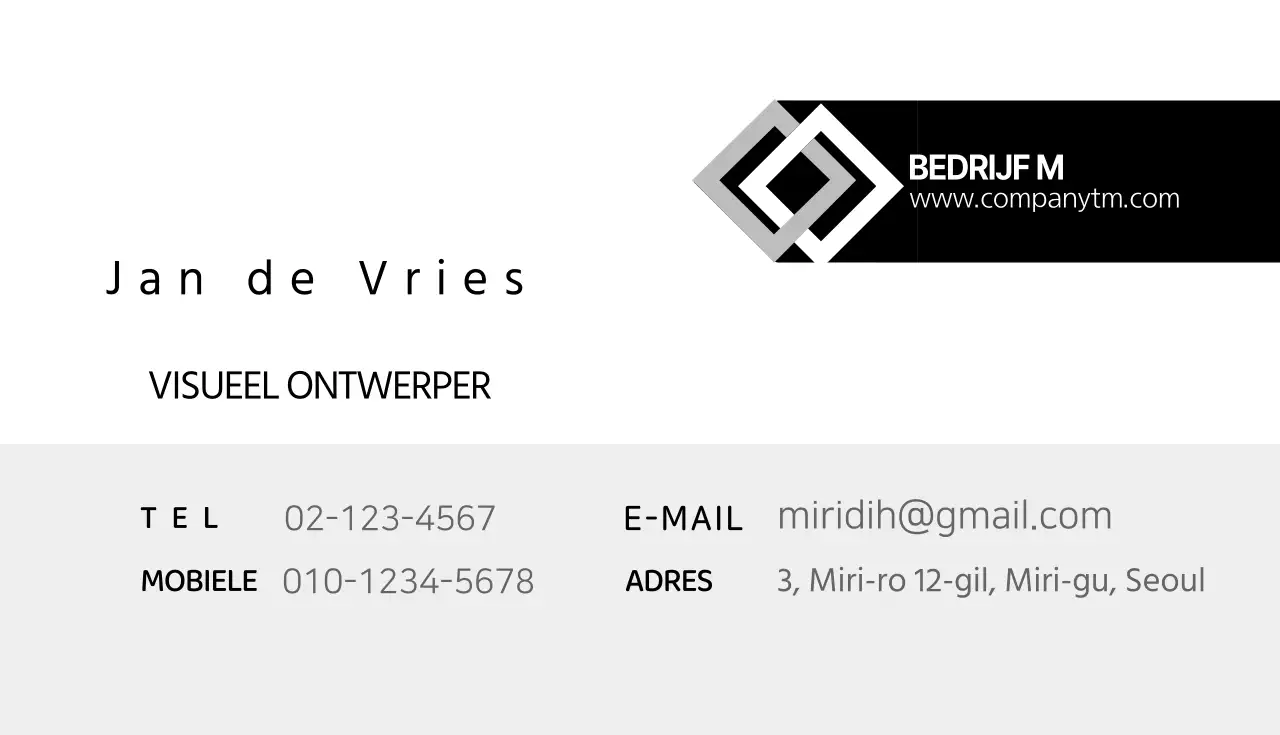 Algemeen visitekaartje