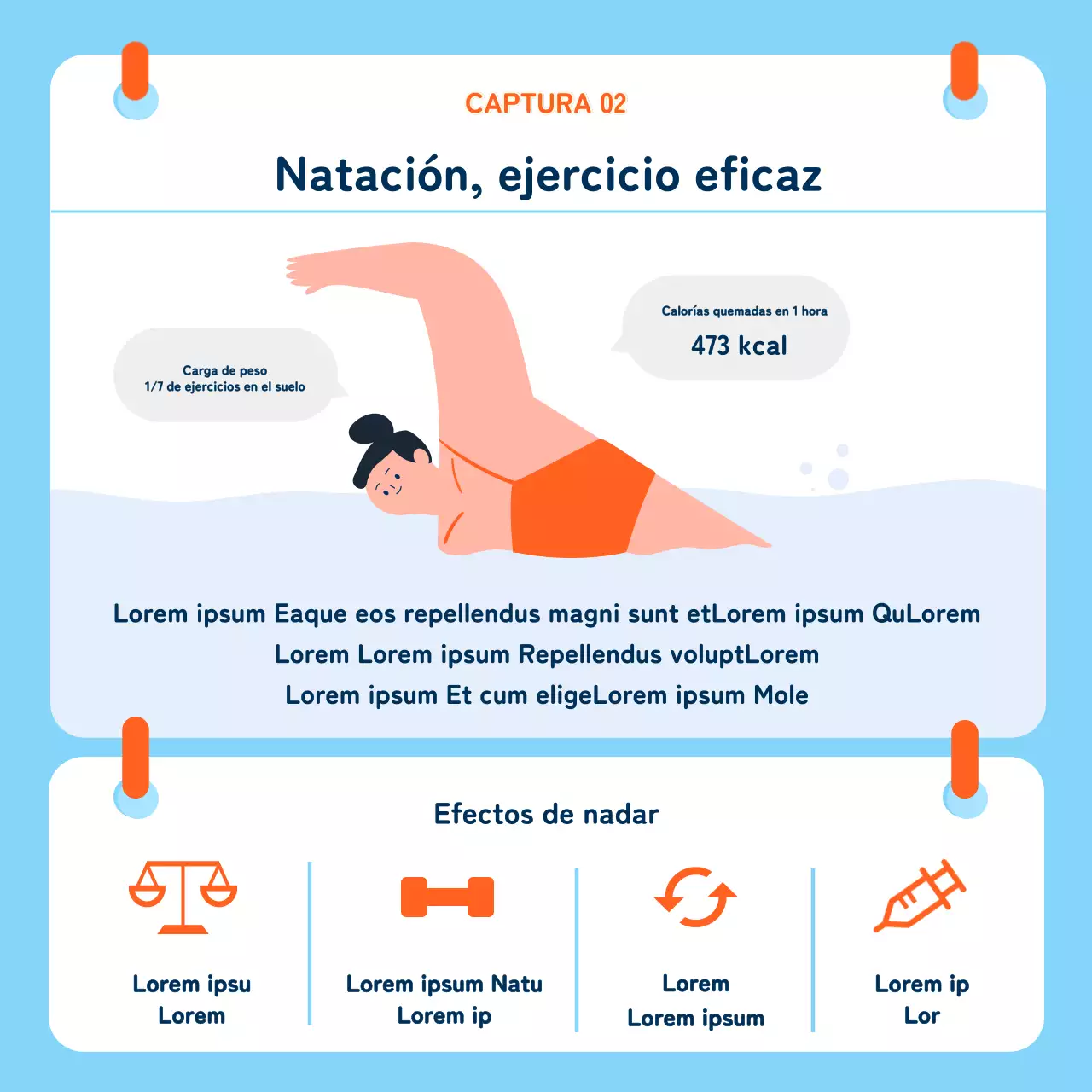 azul bonito natación ilustración clase de natación clases de natación nociones básicas de natación noticias de la natación