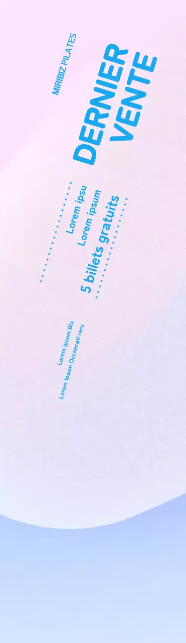 Faites la promotion de votre événement Pilates avec un arrière-plan graphique 3D émotionnel.