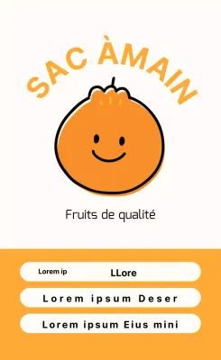 Autocollant vertical Hallabong mignon