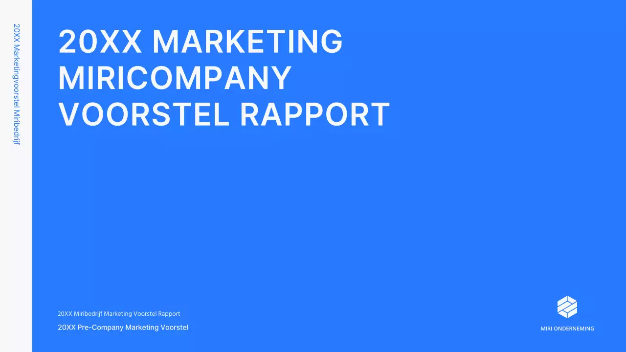 Business concept kit met blauwe, minimalistische en eenvoudige lijnen