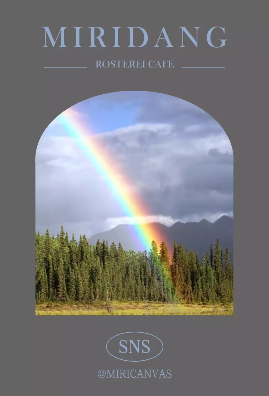 Emotionales Fotolayout Cafe in Dunkelgrau und Blau