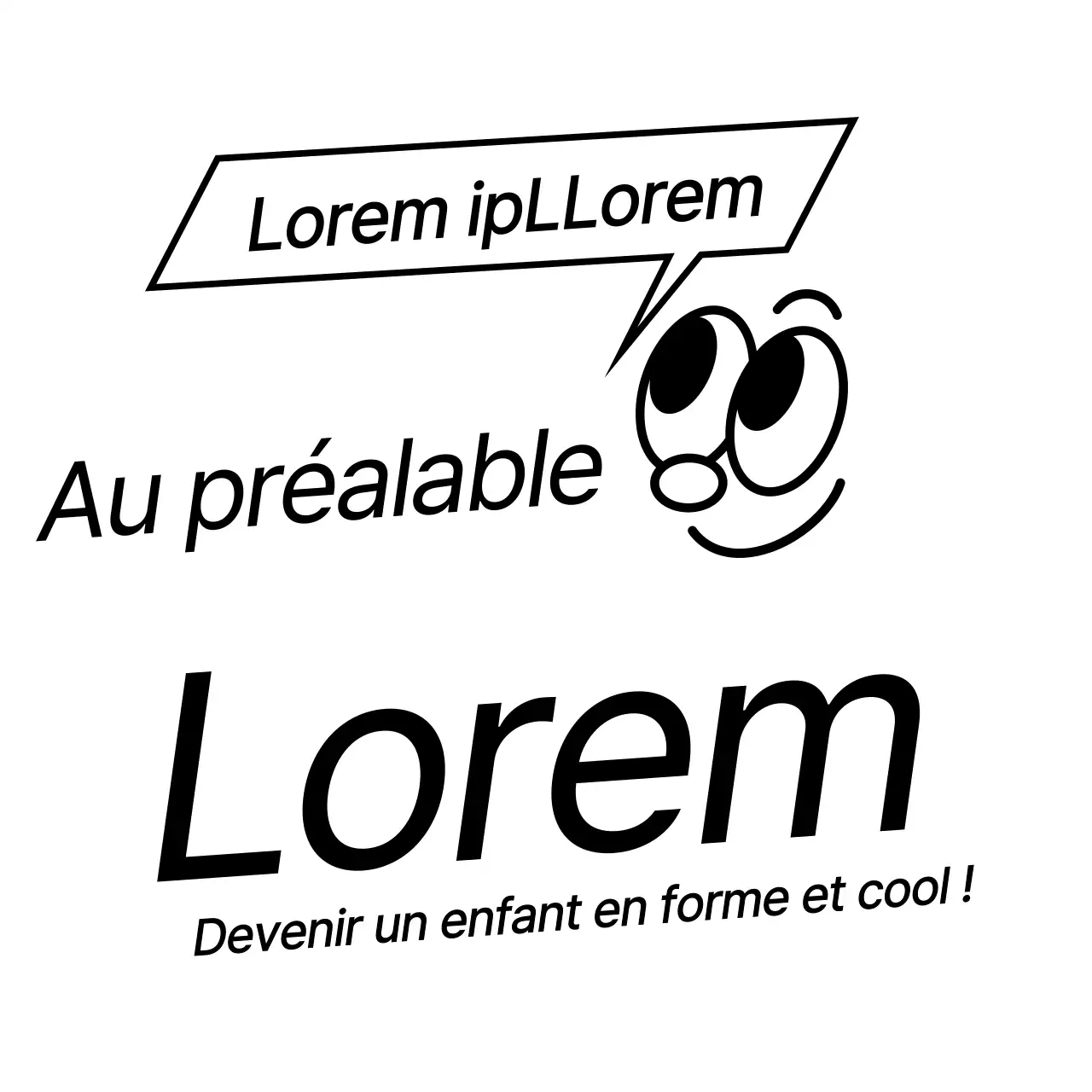 Design promotionnel noir pour l'ouverture d'une école de taekwondo