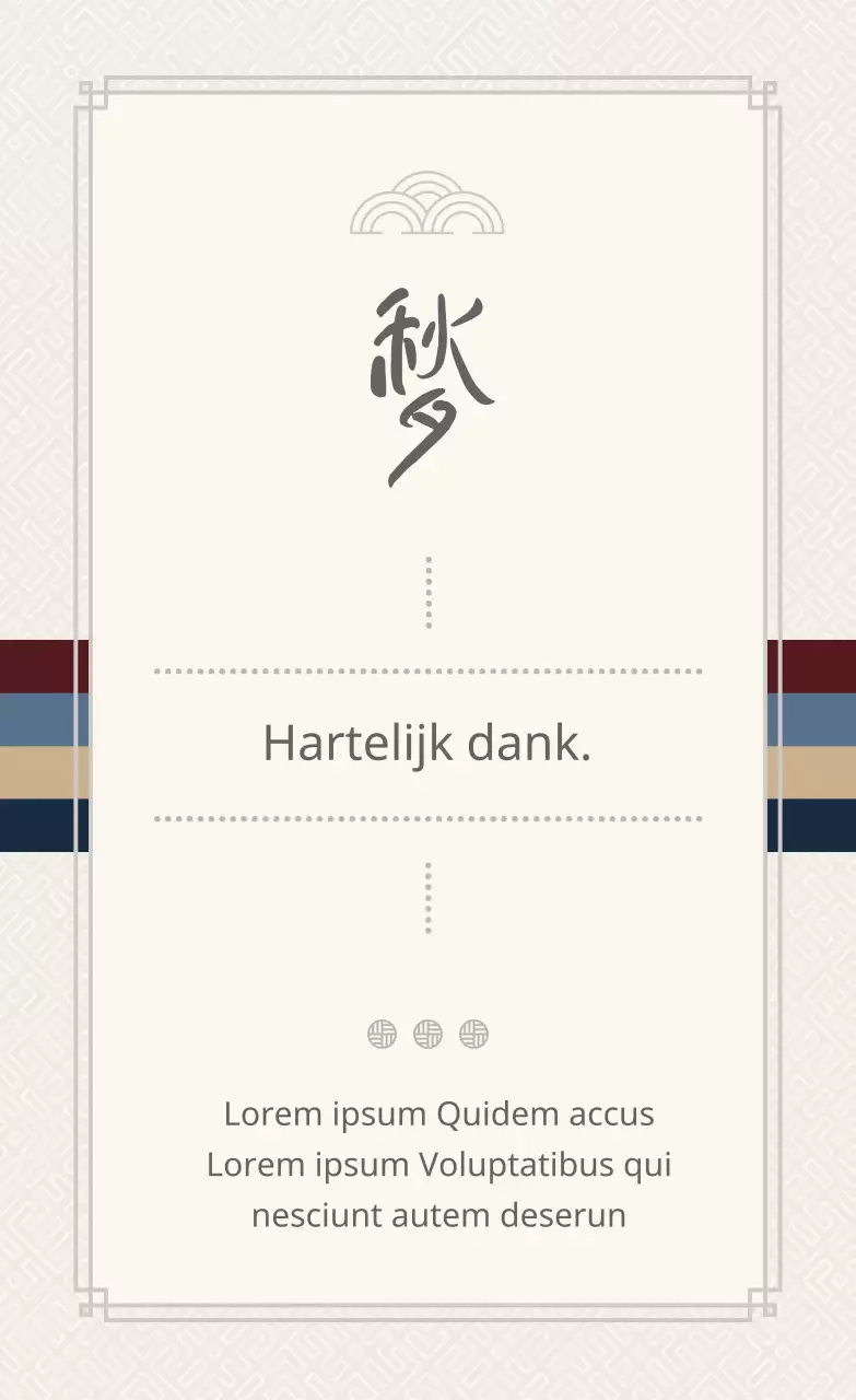 Een lichtgrijze, envelopachtige Thanksgiving-groet