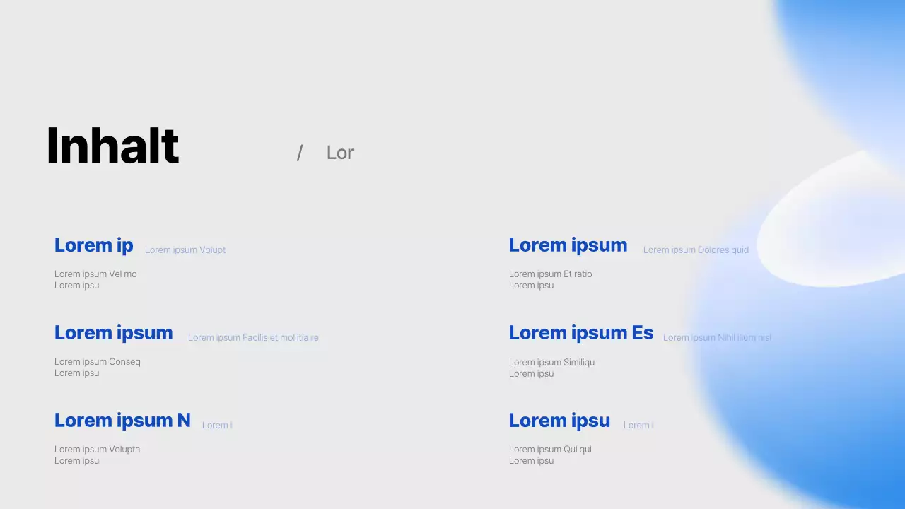 Einfacher hellblauer und blauer Werbemittelvorschlag