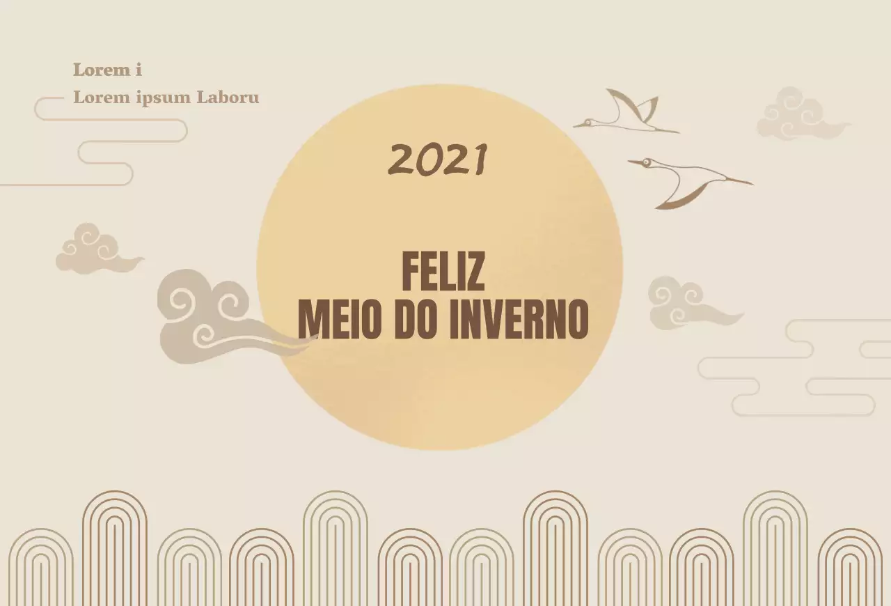 Um postal outonal bege