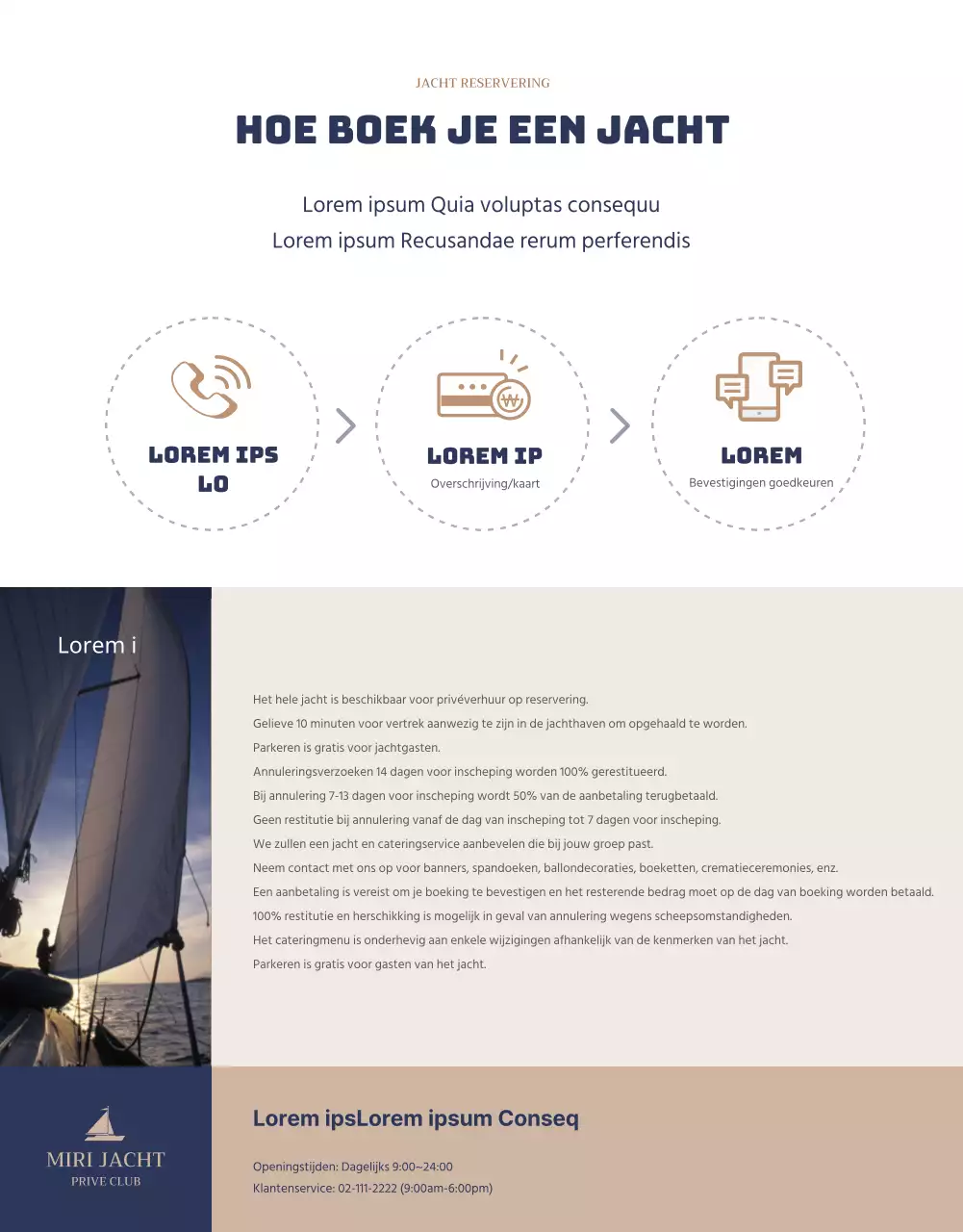 Een privé jachtclub in de gouden marine