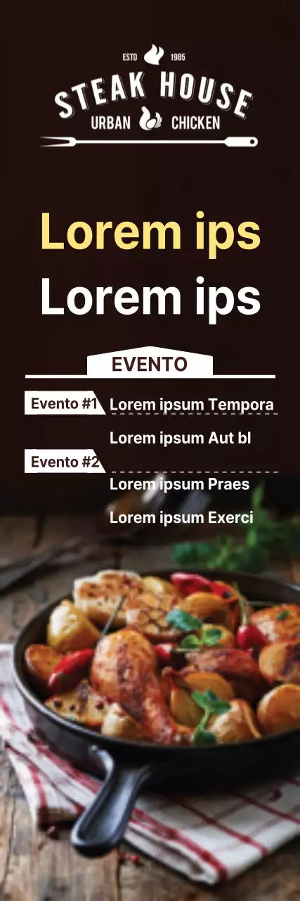 Novo menu de bifes