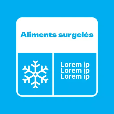 Autocollants pour aliments surgelés