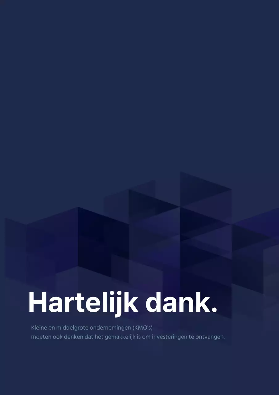 Marineblauw eenvoudig bedrijfsfinanciering P2P bedrijfsplan