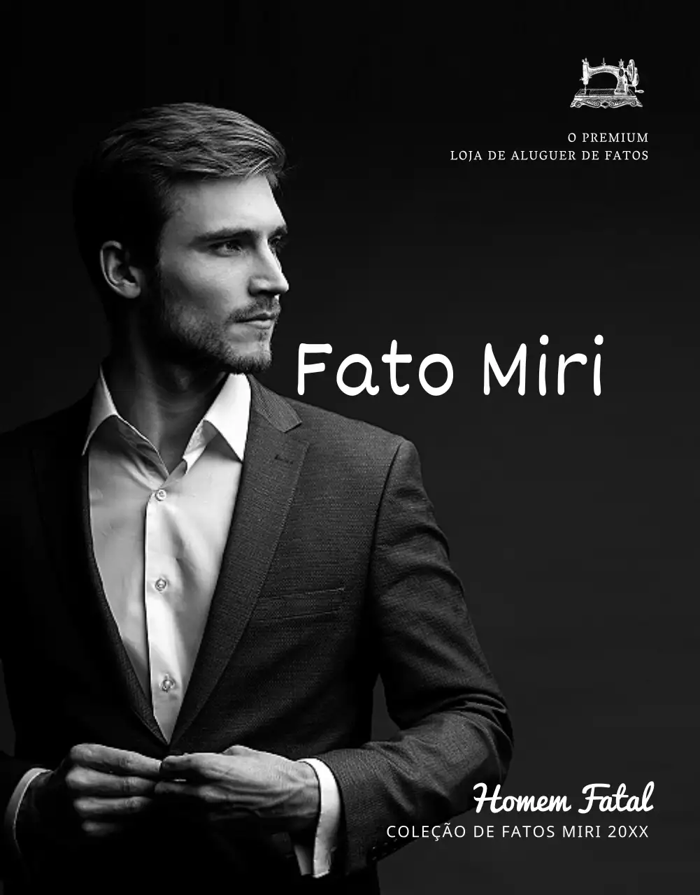 Página de pormenor da loja Greytone especializada em fatos de homem e aluguer de fatos