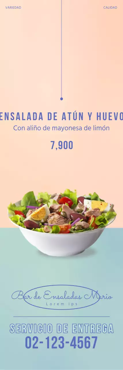 Menta Simple Ensalada Banner