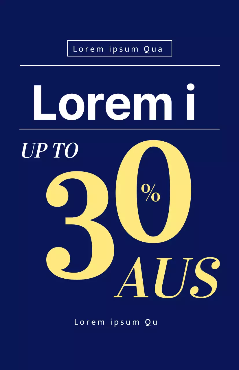 Sommerschlussverkauf-Flagge mit gelber Schrift auf marineblauem Hintergrund