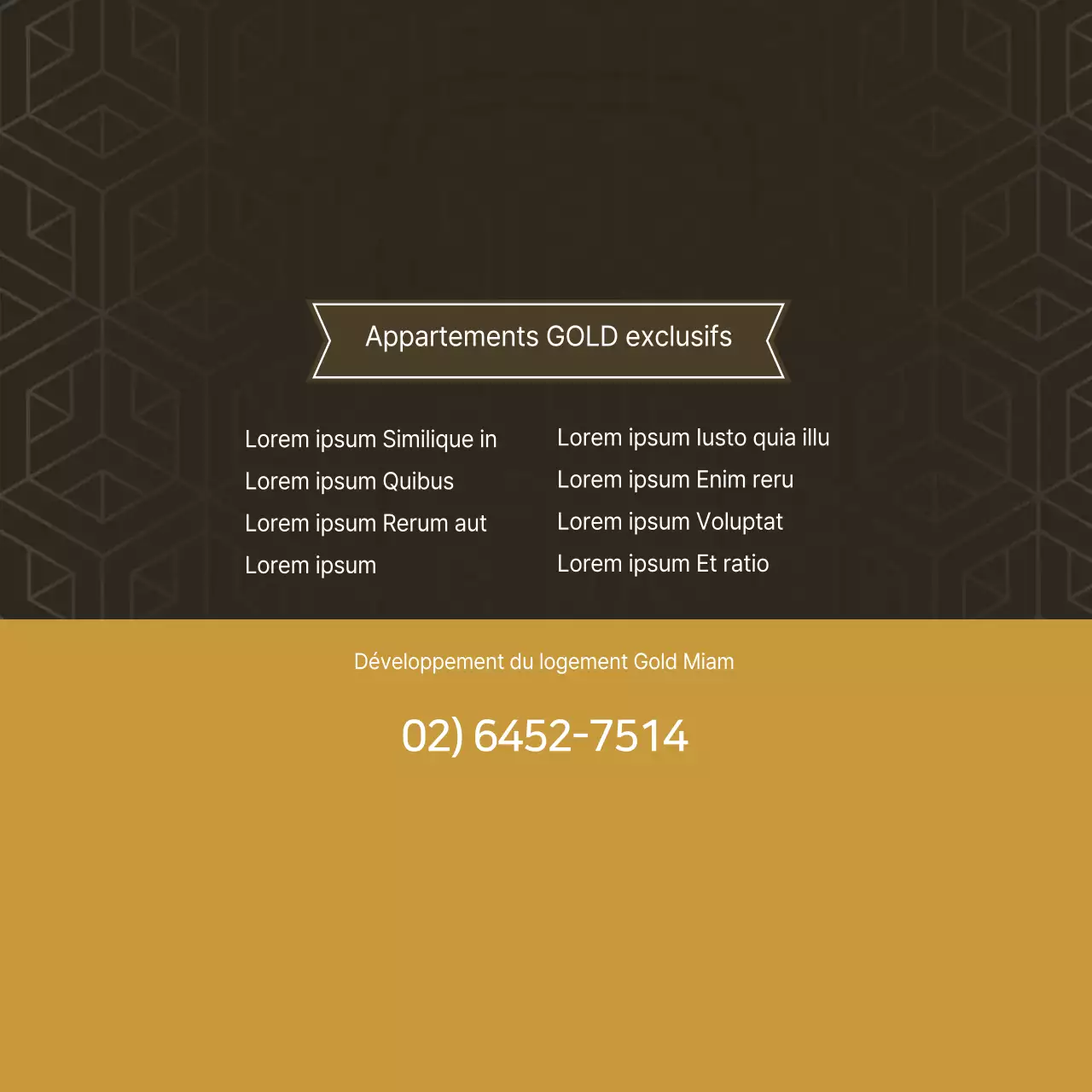 Vente d'un appartement