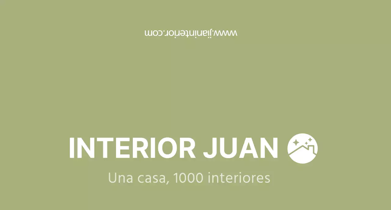 Concepto de logotipo sencillo para interiores en chartreuse