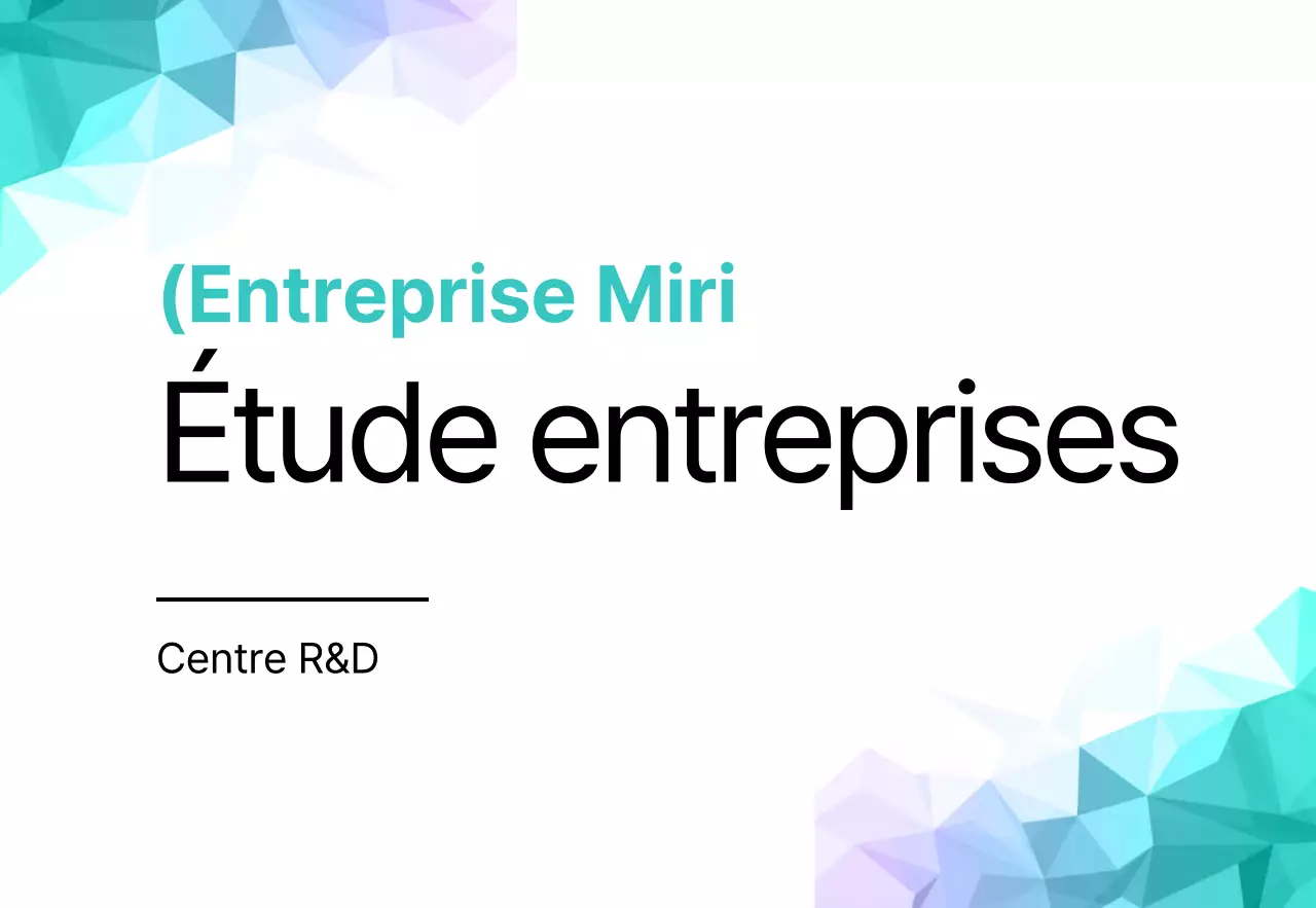 Entreprise commerciale avec un motif géométrique dans les tons bleus