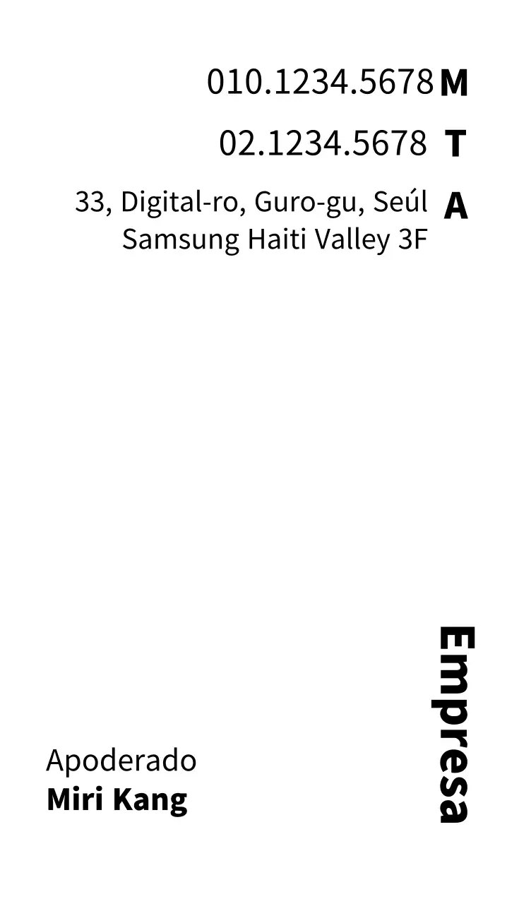 Retrato de empresa Tarjeta de visita2