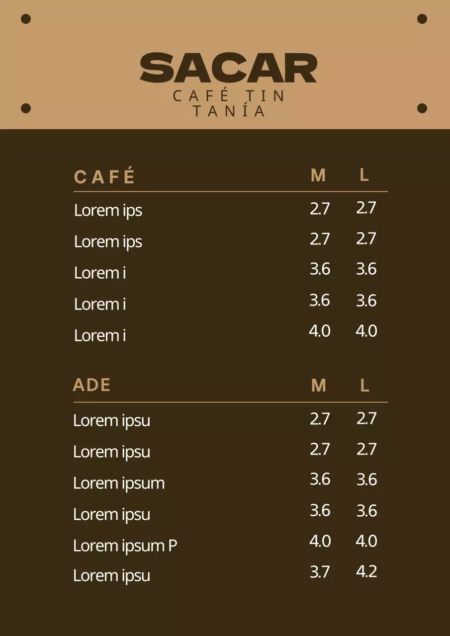 42609_Café Tablero de menús