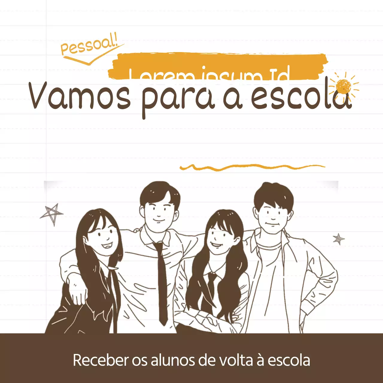 Vamos para a escola