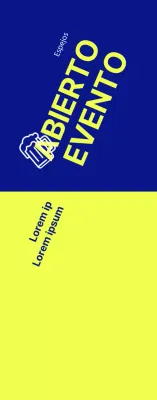 Un evento Hope Open con texto y un fuerte contraste de amarillo y azul