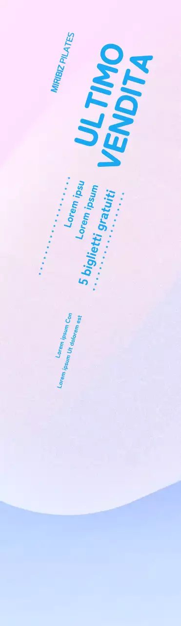 Promuovete il vostro evento di Pilates con uno sfondo grafico 3D emozionale