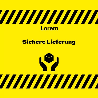 Aufkleber für sicheren Versand