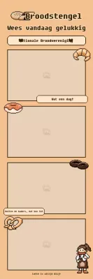 Pixel Bread Concept Four-Cut Fotolijst in Bruin